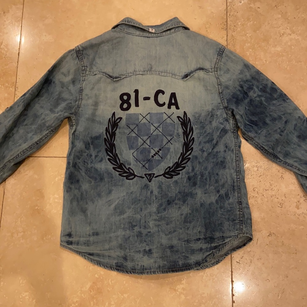 Boys denim dress shirt by Guess